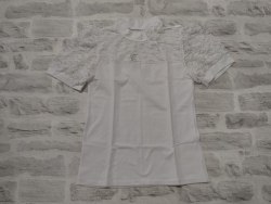 Блуза школьная с коротким рукавом, фуликра, рост 146-152 (артикул 0184)