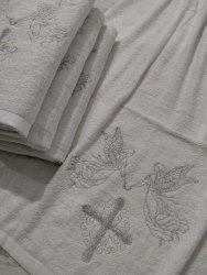 Крыжма-полотенце махровая для крещения, размер 70*140 (артикул 1170-01)