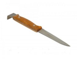 Стамеска - нож универсальная (нержавейка) с деревянной ручкой