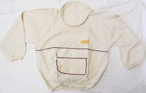 Куртка пчеловода "Двунитка" (ткань белая двунитка)