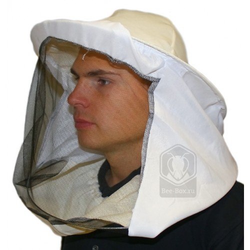 Шляпа пчеловодная под халат (ткань бязь)