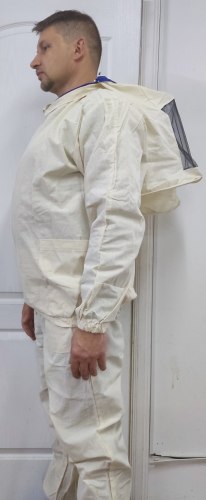 Костюм пчеловода (куртка+штаны+сетка) белая ткань двунитка