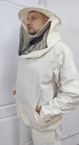 Костюм пчеловода (куртка+штаны+сетка) белая ткань двунитка