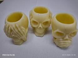 Свеча Череп 1 и набор 1+2