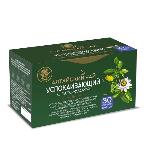 "Алтайский чай" успокаивающий с пассифлорой, ф/п, 1,5 г, 30 шт.