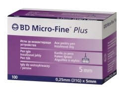 Иглы BD Micro-Fine Plus 5 mm 31G 100 шт. Becton Dickinson (Бектон Дикинсон) №100