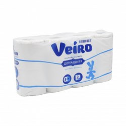 Туалетная бумага 2х слойная Veiro 8 рулонов