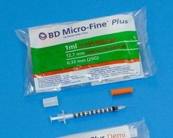 Инсулиновый шприц 1 мл BD Микро - Файн Плюс BD