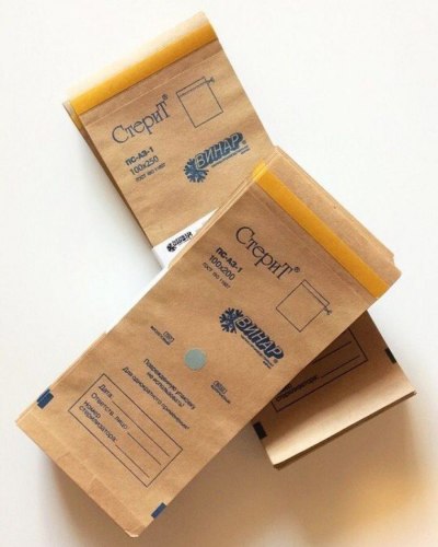 Пакеты из крафт-бумаги, «СтериТ®» 100х200 мм Винар