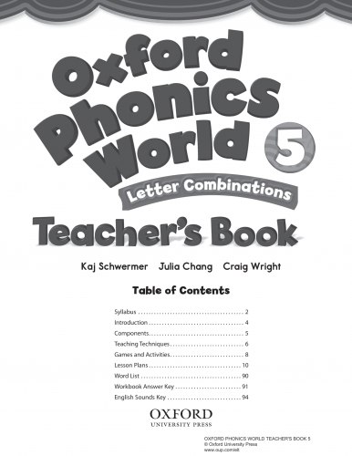 Oxford Phonics World 5: Letter Combinations Teacher's Book Oxford University Press / Підручник для вчителя