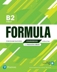 Formula B2 First Coursebook without key + Interactive eBook + App Pearson / Підручник без відповідей