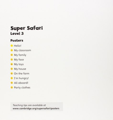 Super Safari 3 Posters Cambridge University Press / Плакати