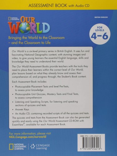 Our World 4-6 Assessment Book with Assessment Audio CD National Geographic Learning / Книга з тестами
