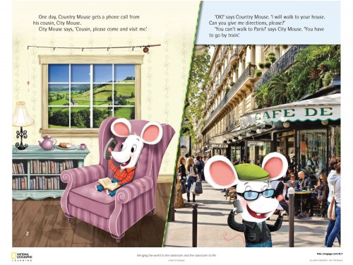 Our World Reader 3: Country Mouse Visits City Mouse National Geographic Learning / Книга для читання