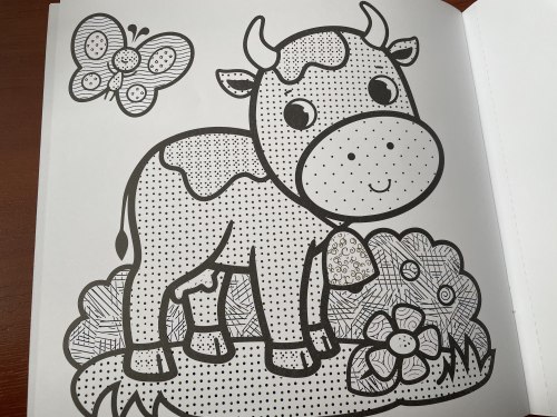 Раскраска водная. Серия Для малышей. Веселая корова.