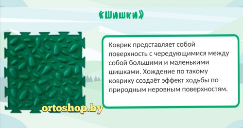 Коврик "ОРТО" Микс 12 пазлов "Медвежонок" Ортодон