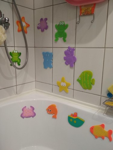 Набор мини-ковриков для ванны "Супер-пупер" (на присосах), 8 шт