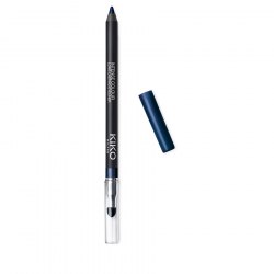 Стойкий гладкоскользящий карандаш для глаз KIKO MILANO Intense Colour Long Lasting Eyeliner - 15 Темно-синий металлик