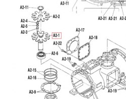 Запчасть DAIKIN 0055170 GATE ROTOR ZH15LD