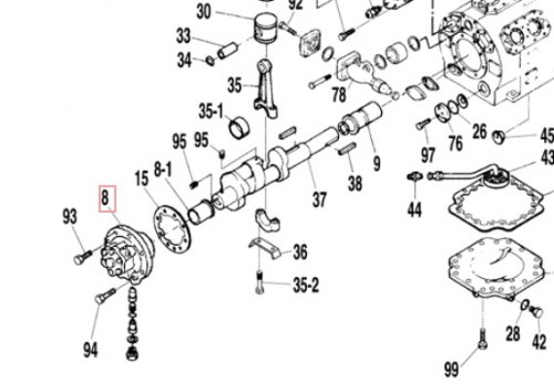 Запчасть DAIKIN 0190244 OIL PUMP C552