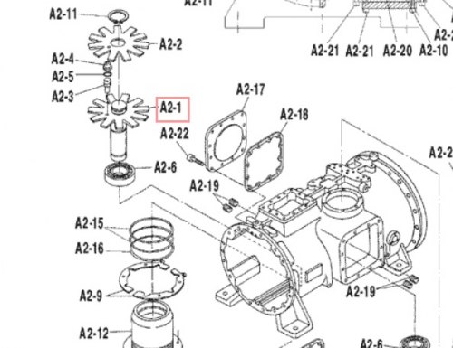 Запчасть DAIKIN 0254061 SHAFT GATE ROTOR ZH13LD