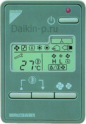 Запчасть DAIKIN 0738932 REMOTE CONTROL BRC3A61