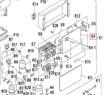 Запчасть DAIKIN 0820057 P.C.B. EB9639 RNY10KY1