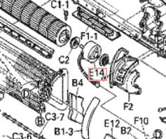 Запчасть DAIKIN 0941668 DC FAN MOTOR 50V-40W D40A-05 4P FT45G