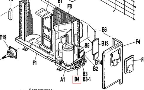 Запчасть DAIKIN 1069918 STOP VALVE GAS LINE RE40GV1B