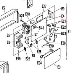 Запчасть DAIKIN 1123696 P.C.B. EB9972 RSEY10KL