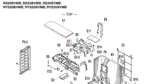 Запчасть DAIKIN 1375909 P.C.B. 3FB04352-7 RYS35B