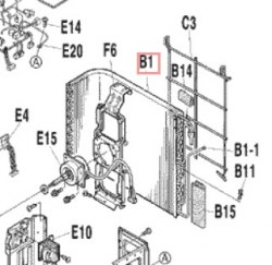 Запчасть DAIKIN 1397132 CROSS-FIN CONDENSOR ASS Y ARX25BVMB9