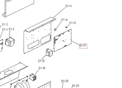 Запчасть DAIKIN 1506501 P.C.B. EB0384 RXYQ-M8