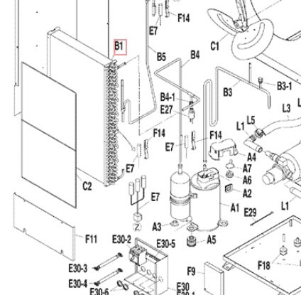 Запчасть DAIKIN 1524181 CONDENSER AKZ568-C