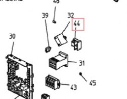 Запчасть DAIKIN 158538J TERMINAL CT HP-T3076 current transf