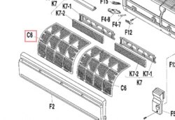 Запчасть DAIKIN 1590568 AIR FILTER FTKS/FTXS20~25D