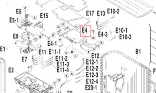 Запчасть DAIKIN 1595789 P.C.B. 3F005474-2 4MKS58D
