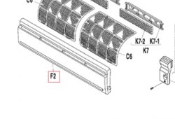 Запчасть DAIKIN 159703J FRONT PANEL CTXS50DVML