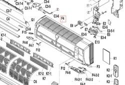 Запчасть DAIKIN 160058J FRONT GRILLE ASS Y (ROHS)