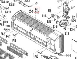 Запчасть DAIKIN 160942J FRONT GRILLE ASS Y