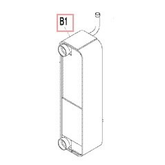 Запчасть DAIKIN 1636767 PLATE HEAT EXCHANGER PD-RWEYP280P1