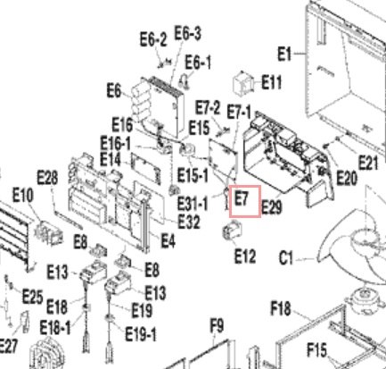 Запчасть DAIKIN 1695292 P.C.B. PC0207-2