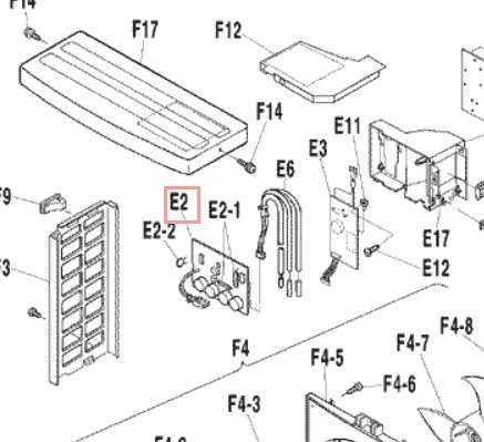 Запчасть DAIKIN 1727719 P.C.B. 2F005346-112 RXS25E2