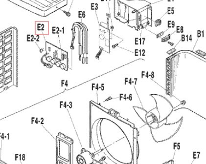 Запчасть DAIKIN 1727726 P.C.B. 2F005346-114 RXS35E2