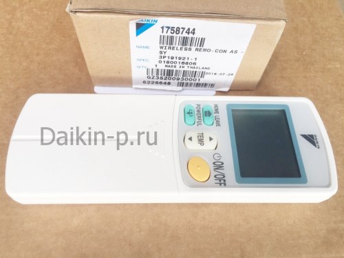 Запчасть DAIKIN 1758744 REMOTE CONTROL ARC433B70