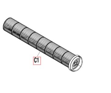 Запчасть DAIKIN 1918229 CROSS FLOW FAN ASS Y