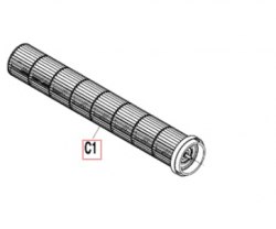 Запчасть DAIKIN 1918229 CROSS FLOW FAN ASS Y