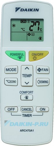 Запчасть DAIKIN 2049373 REMOTE CONTROLLER ARC470A1