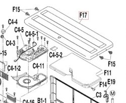 Запчасть DAIKIN 2195074 TOP PLATEASS'Y