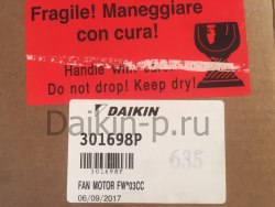 Запчасть DAIKIN 301698P AC FAN MOTOR 58W FW*03C CU39900